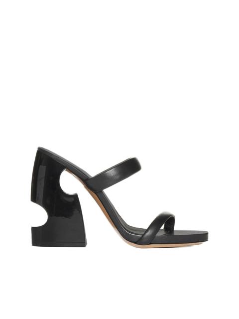 Off-White Pop Meteor 120mm cut-out mules