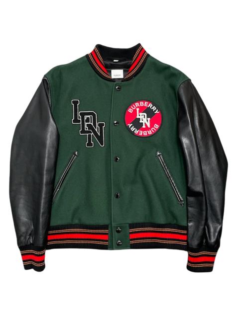 Burberry Graphic Logo Varsity Jacket "Green" 8023677