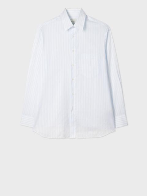 Paul Smith Light Blue Textured Stripe Shirt