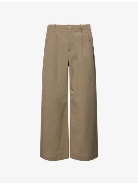 Our Legacy Bridge Pleated Wool-And-Cotton Trousers
