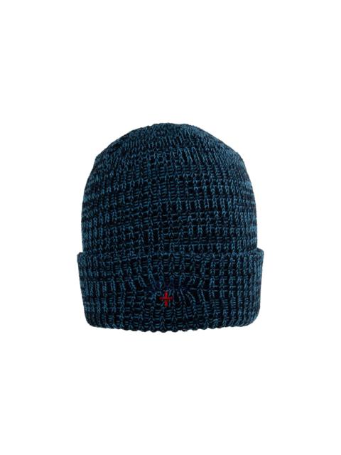 Noah Noah Marled Logo Beanie 'Teal/Navy' | goat | REVERSIBLE