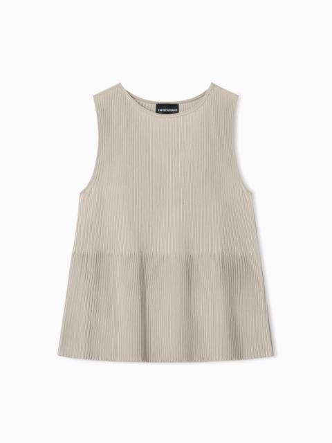 EMPORIO ARMANI INTERRIB EFFECT KNIT TOP