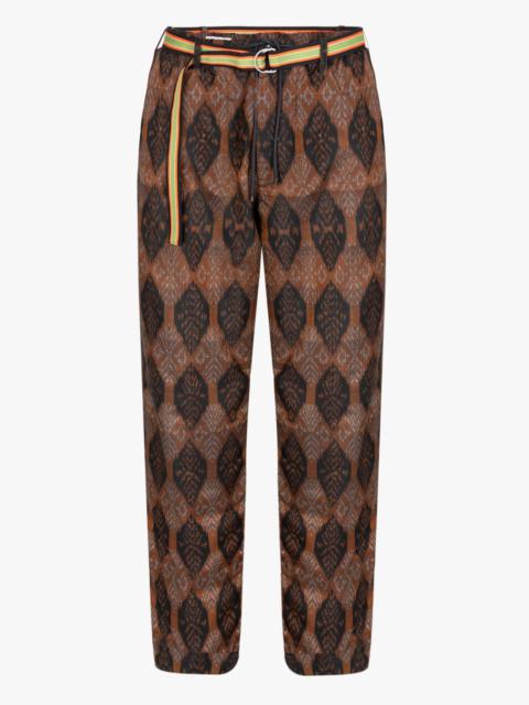 Dries Van Noten PANTS IN PRINTED SILK BLEND