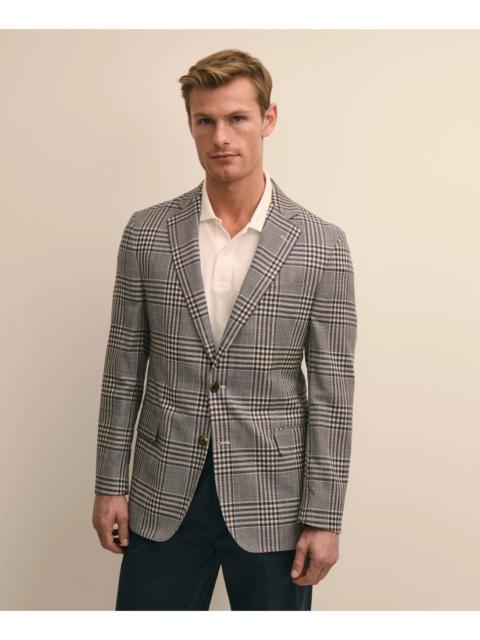 Brooks Brothers Classic Fit Linen-Silk-Cotton Check 1818 Sport Coat