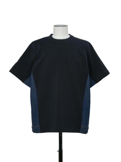 sacai Denim x Cotton Jersey T-Shirt
