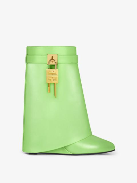 Givenchy SHARK LOCK ANKLE BOOTS IN LEATHER