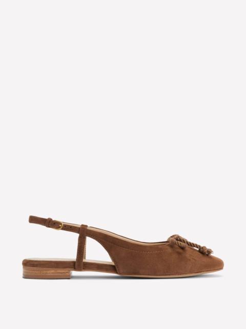 BODEN Easy Slingback Flats-Raw Umber