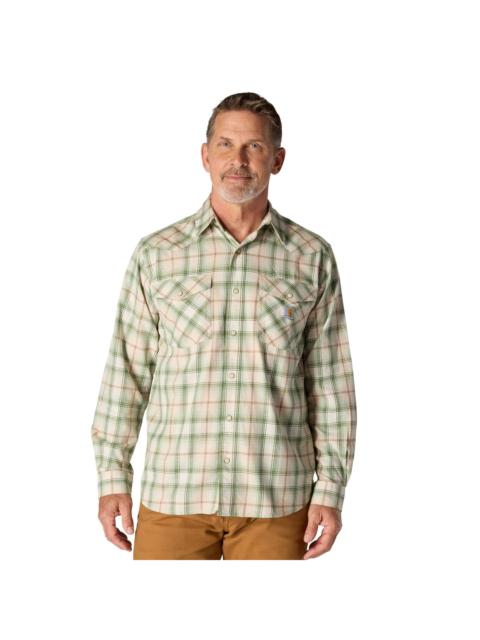 Carhartt Montana Rugged Flex™ Relaxed Fit Lightweight Long-Sleeve Snap-Front Plaid Shirt