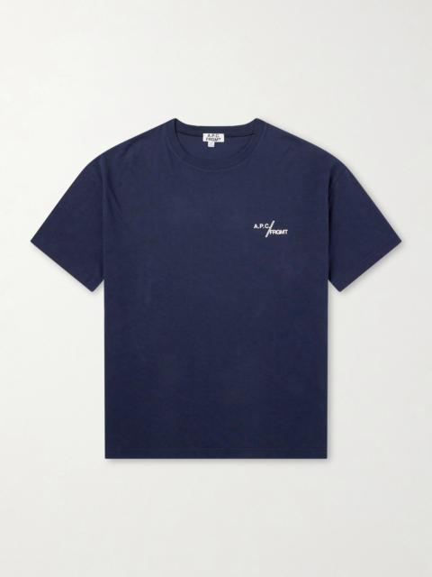 A.P.C. Fragment Logo-Print Cotton-Jersey T-Shirt