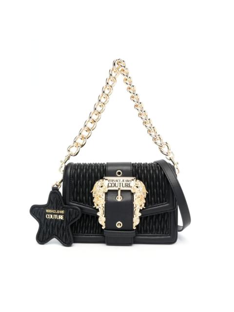 VERSACE JEANS COUTURE Baroque-buckle quilted shoulder bag