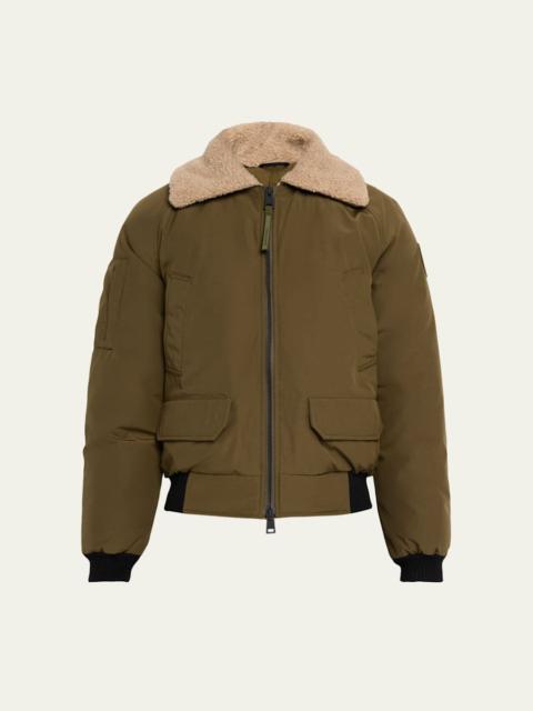 Canada Goose Men's Chilliwack Fleece-Collar Down Bomber Jacket