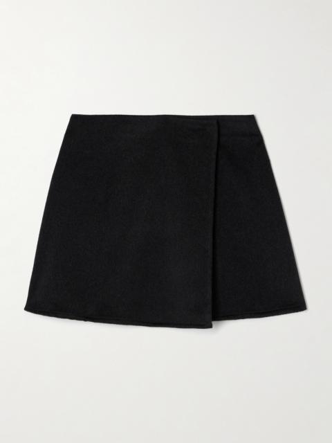 LE KASHA Skardu Cashmere Wrap Mini Skirt