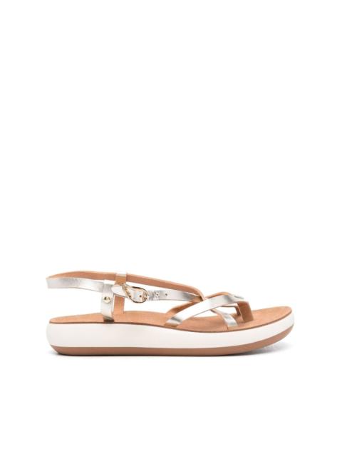 ANCIENT GREEK SANDALS crossover-strap leather sandals