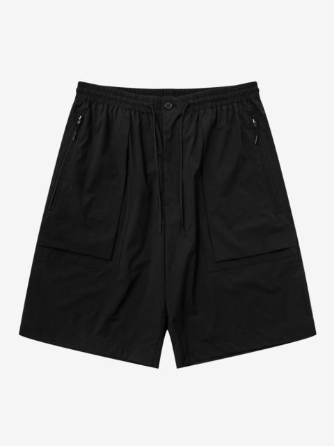 Black Ripstop Utility Shorts
