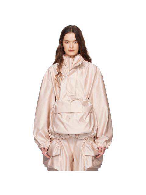 Simone Rocha Pink Drawstring Cargo Flap Pocket Detail Jacket