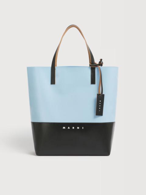 Marni BLACK AND LIGHT BLUE OPEN SHOPPER WITH MARNI TAG
