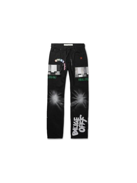 Off-White OFF-WHITE x Ev Bravado 5 Pocket Denim Jeans Black