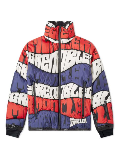 Moncler Grenoble Limmat All Over Print Logo Down Jacket