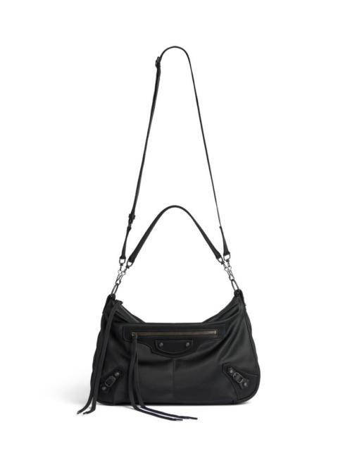 BALENCIAGA Men's Le City Moto Medium in Black