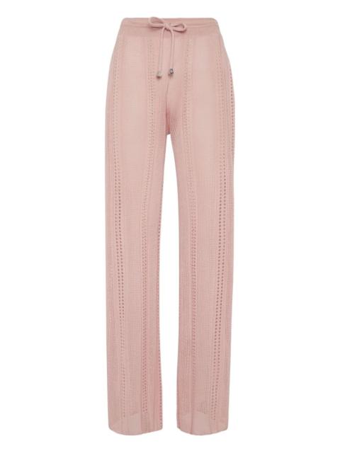 PHILIPP PLEIN knitted flared trousers