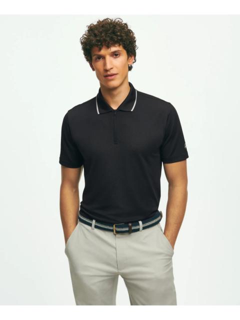 Brooks Brothers Performance Series Quarter-Zip Pique Polo Shirt
