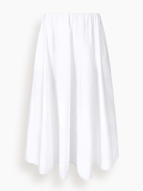 STAUD Milano Skirt in White