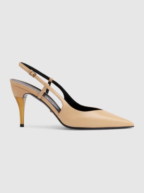 Women's slingback heeled pump