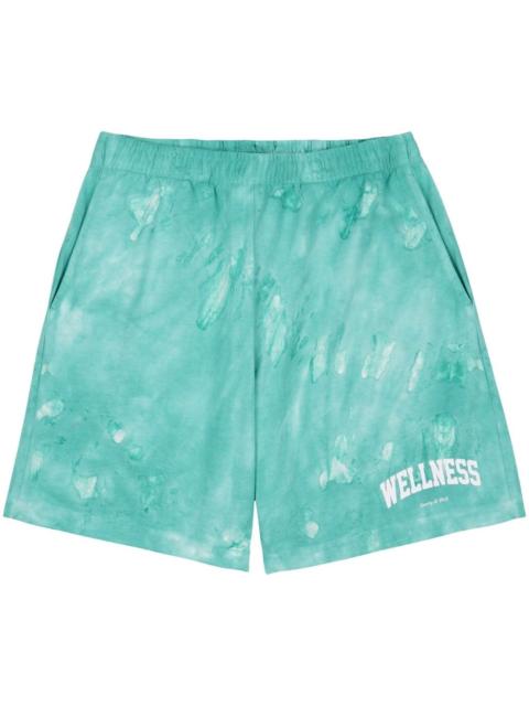 Sporty & Rich Wellness tie-dye shorts