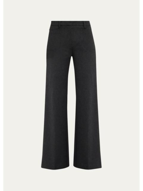 KOBI HALPERIN Reese Straight Double-Knit Ponte Pants
