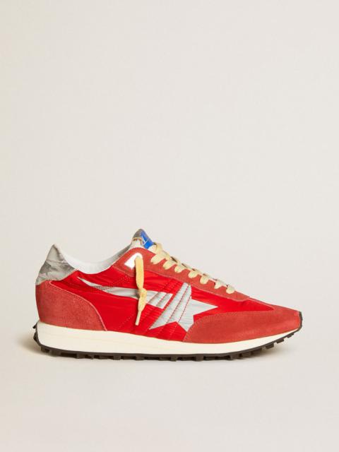 Men’s Marathon with red nylon upper and silver star