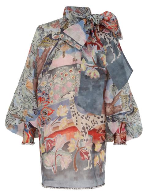 【Zimmermann】ILLUSTRATION BILLOW MINI DRESS レオパード ミニ Zimmermann Dresses | Australian Designer Collection | Coveti