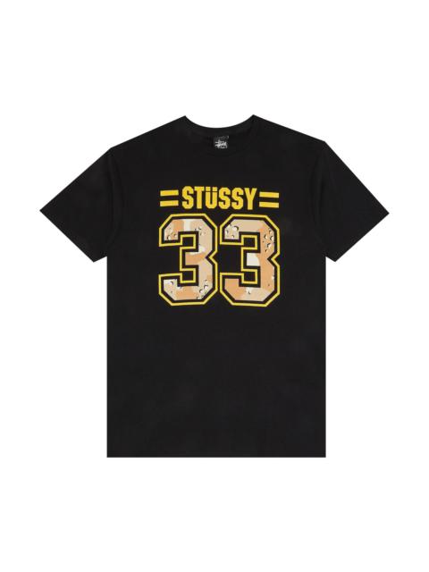 Stussy 33/80 Camo Tee 'Black'