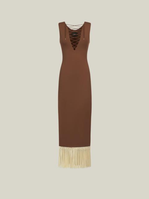 Taller Marmo Sahara Dress in Fume-Ivory