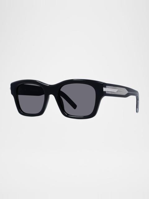 Givenchy Men's GV One Acetate and Nylon Rectangle Sunglasses
