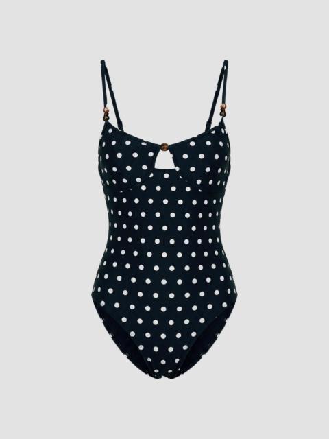 NICHOLAS Women's Anela One-Piece Swimsuit - Black Ivory Polka Dot