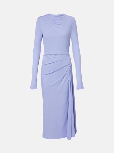Erdem Draped jersey midi dress