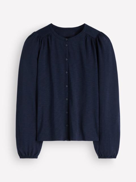 BODEN Ara Jersey Shirt-Navy
