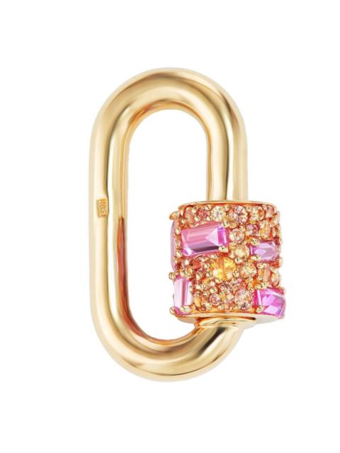 MARLA AARON Orange Pink Sapphire Stoned Chubby Medium Lock