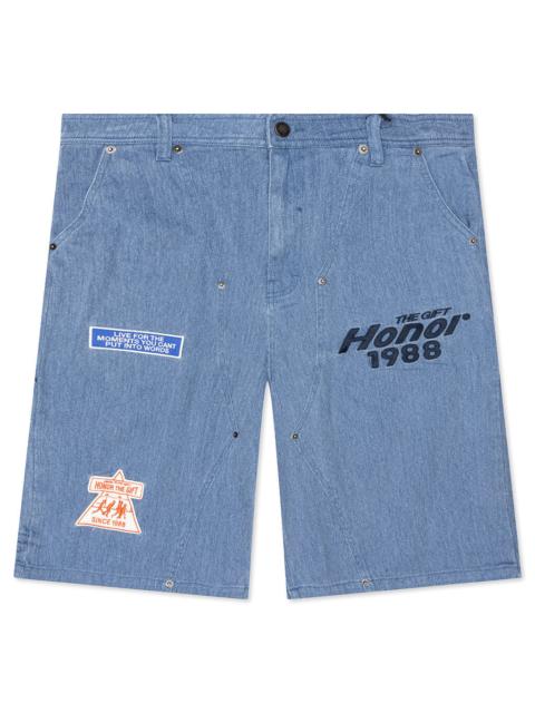 HONOR THE GIFT TWILL CARPENTER SHORT - BLUE