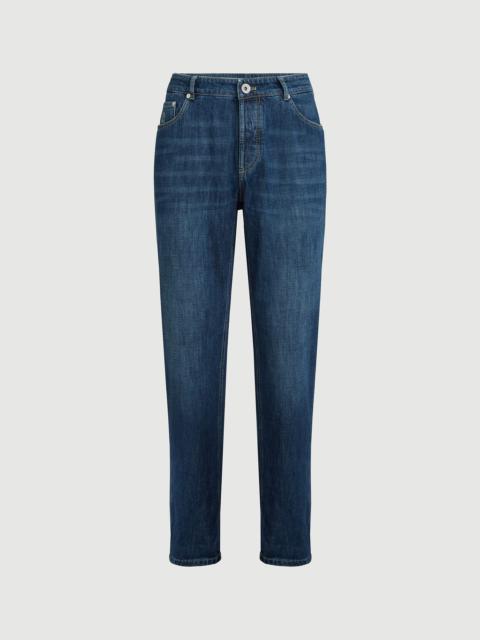 Brunello Cucinelli Lightweight denim traditional fit five-pocket trousers