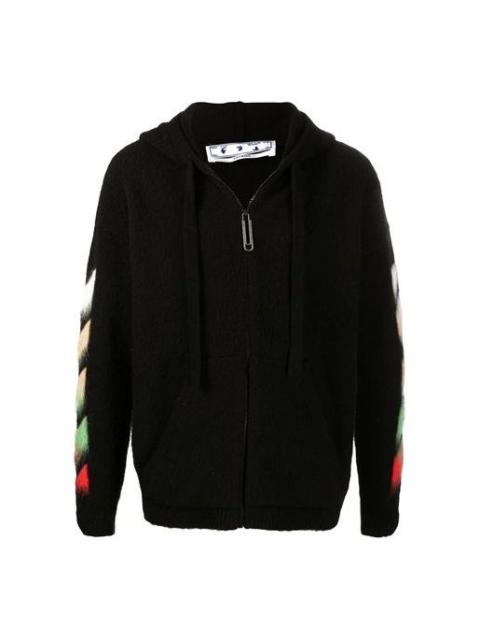 Off-White Men's Off-White SS21 Suede Stripe Black OMHA037R21KNI0011084