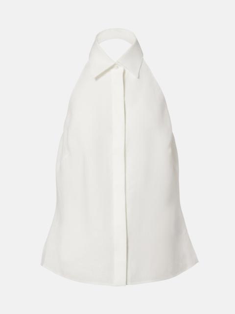 Ralph Lauren Eldred halterneck linen top