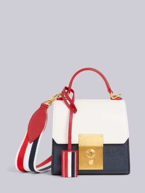 Thom Browne Multi-Color Pebbled Calfskin Mrs. Thom Mini Flap Crossbody Bag