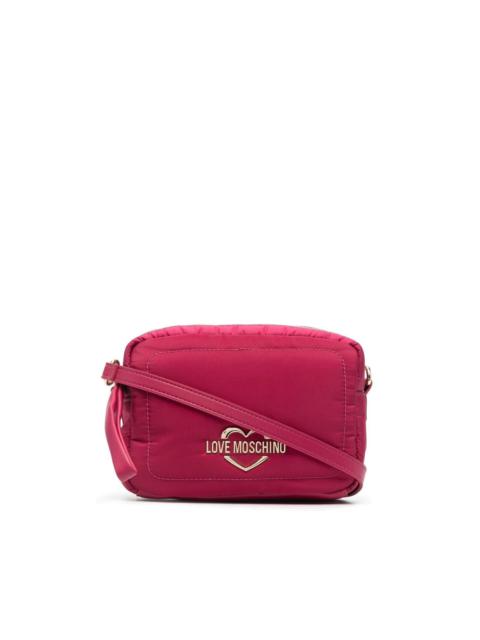 Moschino logo-plaque crossbody bag