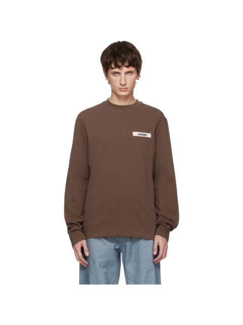 JACQUEMUS Brown 'The Gros Grain' Long-Sleeve T-shirt