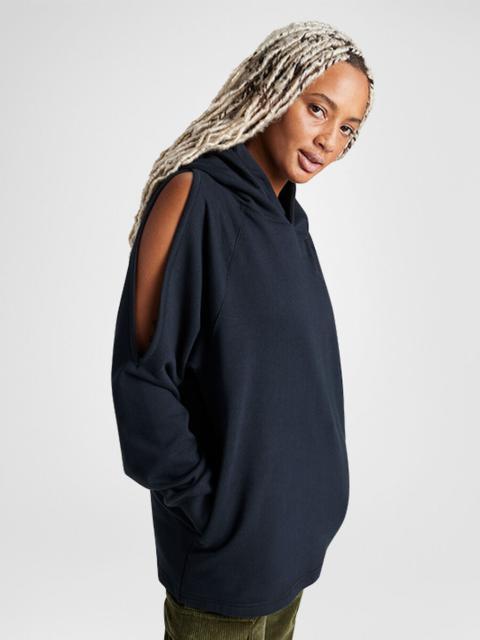 Converse Loose-Fit Shoulder Cut-Out Fleece Hoodie