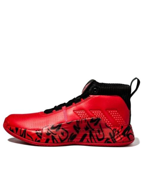 adidas Dame 5 Mid Tops Large Red EE4046