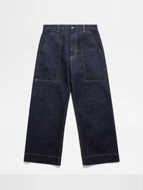 Tod's DENIM TROUSERS - BLUE