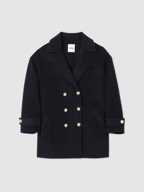 Sandro Double-breasted pea coat