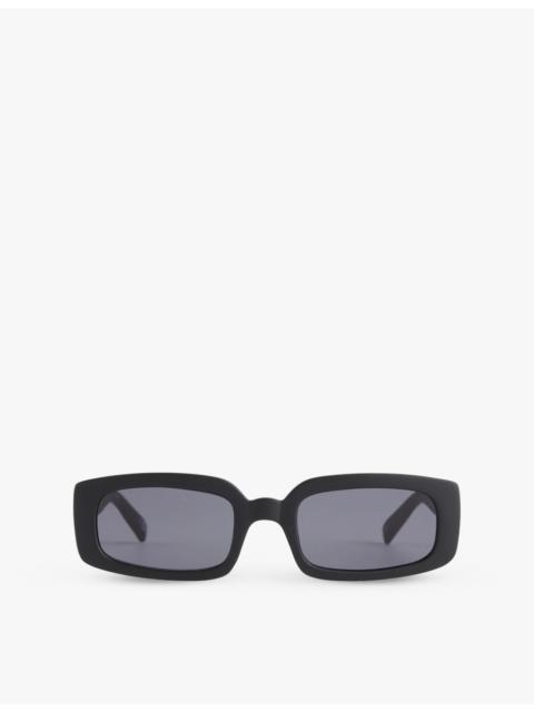 Le Specs Dynamite rectangular-frame plastic sunglasses
